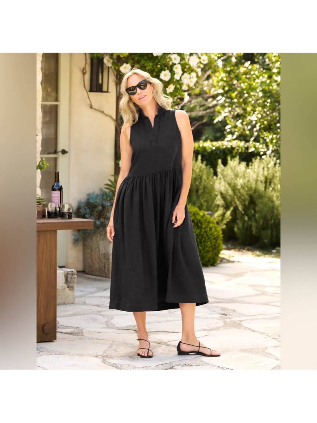 Frank And Eileen - Daphne Sleeveless Popover Dress Medium